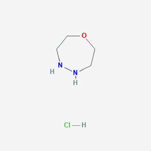 molecular formula C4H11ClN2O B1433329 1,4,5-Oxadiazepane hydrochloride CAS No. 405281-14-3