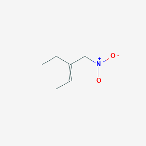 molecular formula C6H11NO2 B14333298 3-(Nitromethyl)pent-2-ene CAS No. 104488-75-7