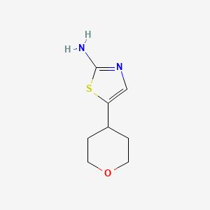 molecular formula C8H12N2OS B1433332 5-(氧杂-4-基)-1,3-噻唑-2-胺 CAS No. 959600-65-8