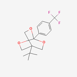 2,6,7-Trioxabicyclo(2.2.2)octane, 4-(1,1-dimethylethyl)-1-(4-(trifluoromethyl)phenyl)-