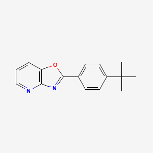 molecular formula C16H16N2O B14333359 2-(4-tert-Butylphenyl)[1,3]oxazolo[4,5-b]pyridine CAS No. 111831-80-2