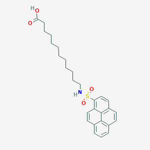 12-[(Pyrene-1-sulfonyl)amino]dodecanoic acid