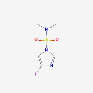 molecular formula C5H8IN3O2S B143334 4-碘-N,N-二甲基-1H-咪唑-1-磺酰胺 CAS No. 135773-25-0