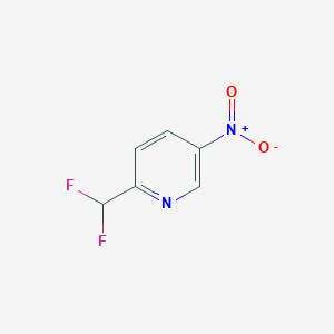 molecular formula C6H4F2N2O2 B1433340 2-(Difluoromethyl)-5-nitropyridine CAS No. 1646152-46-6