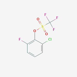 molecular formula C7H3ClF4O3S B1433347 2-氯-6-氟苯基三氟甲磺酸酯 CAS No. 1443684-70-5