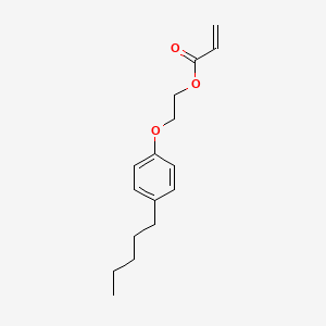 molecular formula C16H22O3 B14333480 2-(4-Pentylphenoxy)ethyl prop-2-enoate CAS No. 106691-68-3