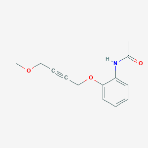 molecular formula C13H15NO3 B14333487 N-{2-[(4-Methoxybut-2-yn-1-yl)oxy]phenyl}acetamide CAS No. 111339-35-6