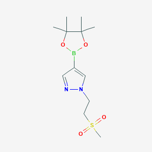 1-(2-(methylsulfonyl)ethyl)-4-(4,4,5,5-tetramethyl-1,3,2-dioxaborolan-2-yl)-1H-pyrazole