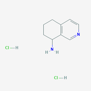 molecular formula C9H14Cl2N2 B1433358 5,6,7,8-Tetrahydro-isoquinolin-8-ylamine dihydrochloride CAS No. 1414959-04-8