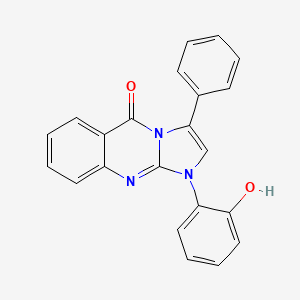 1-(o-Hydroxyphenyl)-3-phenylimidazo(2,1-b)quinazolin-5(1H)-one