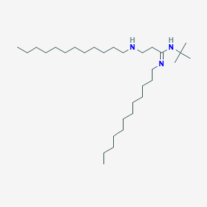 Propanimidamide, N-(1,1-dimethylethyl)-N'-dodecyl-3-(dodecylamino)-