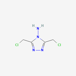 4H-1,2,4-Triazol-4-amine, 3,5-bis(chloromethyl)-