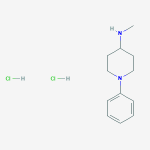 molecular formula C12H20Cl2N2 B1433365 N-methyl-1-phenylpiperidin-4-amine dihydrochloride CAS No. 1071590-88-9