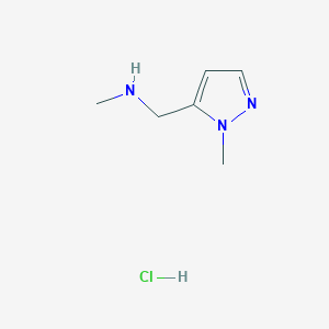 methyl[(1-methyl-1H-pyrazol-5-yl)methyl]amine hydrochloride