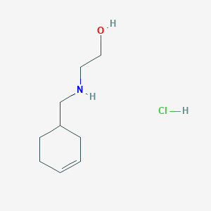 molecular formula C9H18ClNO B1433390 2-[(环己-3-烯-1-基甲基)氨基]乙醇盐酸盐 CAS No. 1803570-44-6