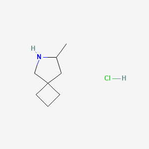 molecular formula C8H16ClN B1433391 7-Methyl-6-azaspiro[3.4]octane hydrochloride CAS No. 1803586-35-7