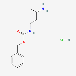 molecular formula C12H19ClN2O2 B1433395 (S)-1-Cbz-amino-butyl-3-amine hydrochloride CAS No. 1187927-74-7