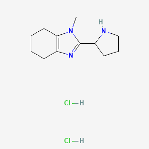 1-methyl-2-(pyrrolidin-2-yl)-4,5,6,7-tetrahydro-1H-1,3-benzodiazole dihydrochloride