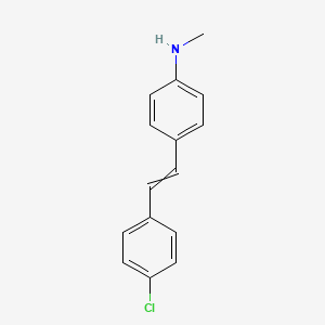 4-[2-(4-Chlorophenyl)ethenyl]-N-methylaniline