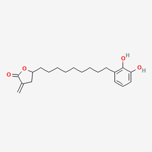 5-[9-(2,3-Dihydroxyphenyl)nonyl]-3-methylideneoxolan-2-one