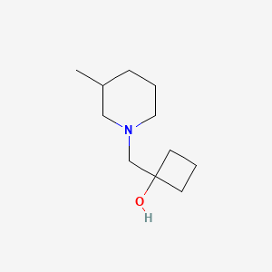 1-[(3-Methylpiperidin-1-yl)methyl]cyclobutan-1-ol