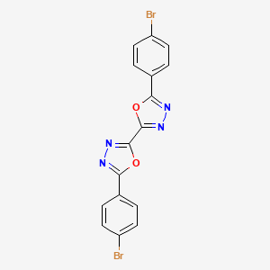 2,2'-Bi-1,3,4-oxadiazole, 5,5'-bis(4-bromophenyl)-