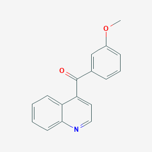 molecular formula C17H13NO2 B1433434 4-(3-Methoxybenzoyl)quinoline CAS No. 1706450-30-7