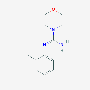 4-Morpholinecarboximidamide, N-(2-methylphenyl)-