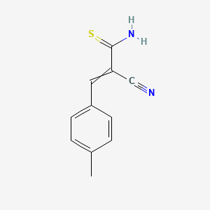 2-Propenethioamide, 2-cyano-3-(4-methylphenyl)-