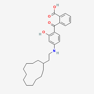 2-{4-[(2-Cyclododecylethyl)amino]-2-hydroxybenzoyl}benzoic acid