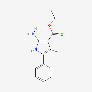 Ethyl 2-amino-4-methyl-5-phenyl-1H-pyrrole-3-carboxylate