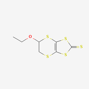 1,3-Dithiolo[4,5-b][1,4]dithiin-2-thione, 5-ethoxy-5,6-dihydro-