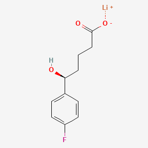 lithium(1+) ion (5S)-5-(4-fluorophenyl)-5-hydroxypentanoate