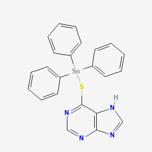 1H-Purine, 6-[(triphenylstannyl)thio]-