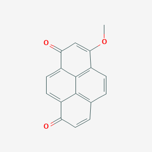 molecular formula C17H10O3 B14334445 3-Methoxypyrene-1,8-dione CAS No. 102117-69-1