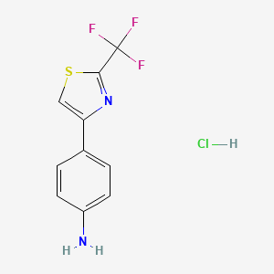 4-[2-(Trifluoromethyl)-1,3-thiazol-4-yl]aniline hydrochloride