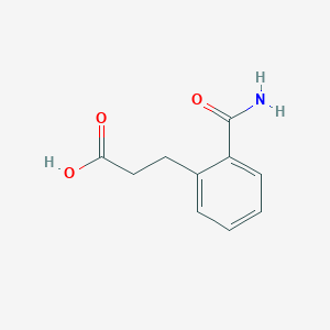 molecular formula C10H11NO3 B1433460 3-(2-Carbamoylphenyl)propanoic acid CAS No. 99060-39-6