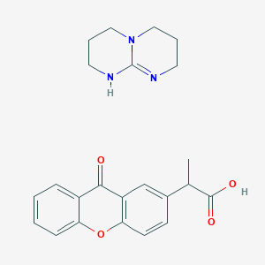 molecular formula C23H25N3O4 B1433473 2-(9-Oxoxanthen-2-yl)propionic Acid 1,5,7-Triazabicyclo[4.4.0]dec-5-ene Salt CAS No. 1346753-09-0