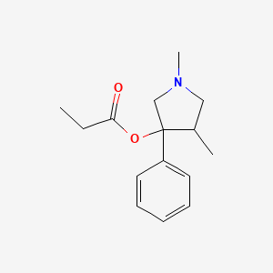 1,4-Dimethyl-3-phenyl-3-pyrrolidinol propionate