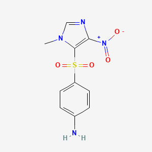 Benzenamine, 4-((1-methyl-4-nitro-1H-imidazol-5-yl)sulfonyl)-