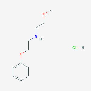 molecular formula C11H18ClNO2 B1433503 (2-Methoxyethyl)(2-phenoxyethyl)amine hydrochloride CAS No. 1638221-26-7