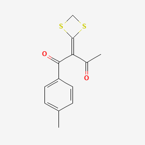 2-(1,3-Dithietan-2-ylidene)-1-(4-methylphenyl)butane-1,3-dione