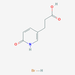 molecular formula C8H10BrNO3 B1433506 3-(6-氧代-1,6-二氢吡啶-3-基)丙酸氢溴酸盐 CAS No. 1795288-19-5