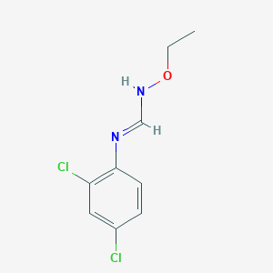 molecular formula C9H10Cl2N2O B14335065 N-(2,4-dichlorophenyl)-N-ethoxymethanimidamide CAS No. 98852-42-7