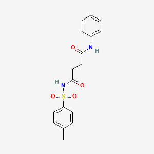 N~1~-(4-Methylbenzene-1-sulfonyl)-N~4~-phenylbutanediamide