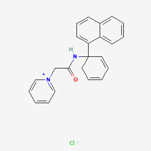 1-(2-{[1-(Naphthalen-1-yl)cyclohexa-2,4-dien-1-yl]amino}-2-oxoethyl)pyridin-1-ium chloride