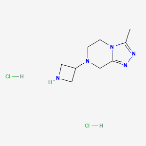 3-{3-methyl-5H,6H,7H,8H-[1,2,4]triazolo[4,3-a]pyrazin-7-yl}azetidine dihydrochloride
