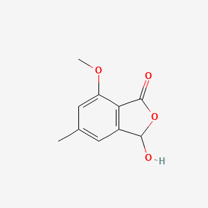 1(3H)-Isobenzofuranone, 3-hydroxy-7-methoxy-5-methyl-