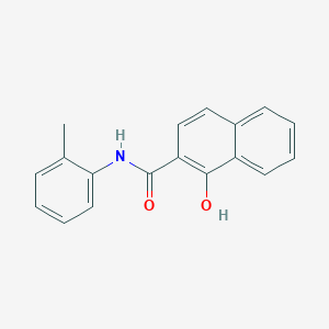 molecular formula C18H15NO2 B14335149 1-hydroxy-N-(2-methylphenyl)naphthalene-2-carboxamide CAS No. 110677-77-5