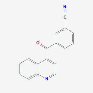 4-(3-Cyanobenzoyl)quinoline